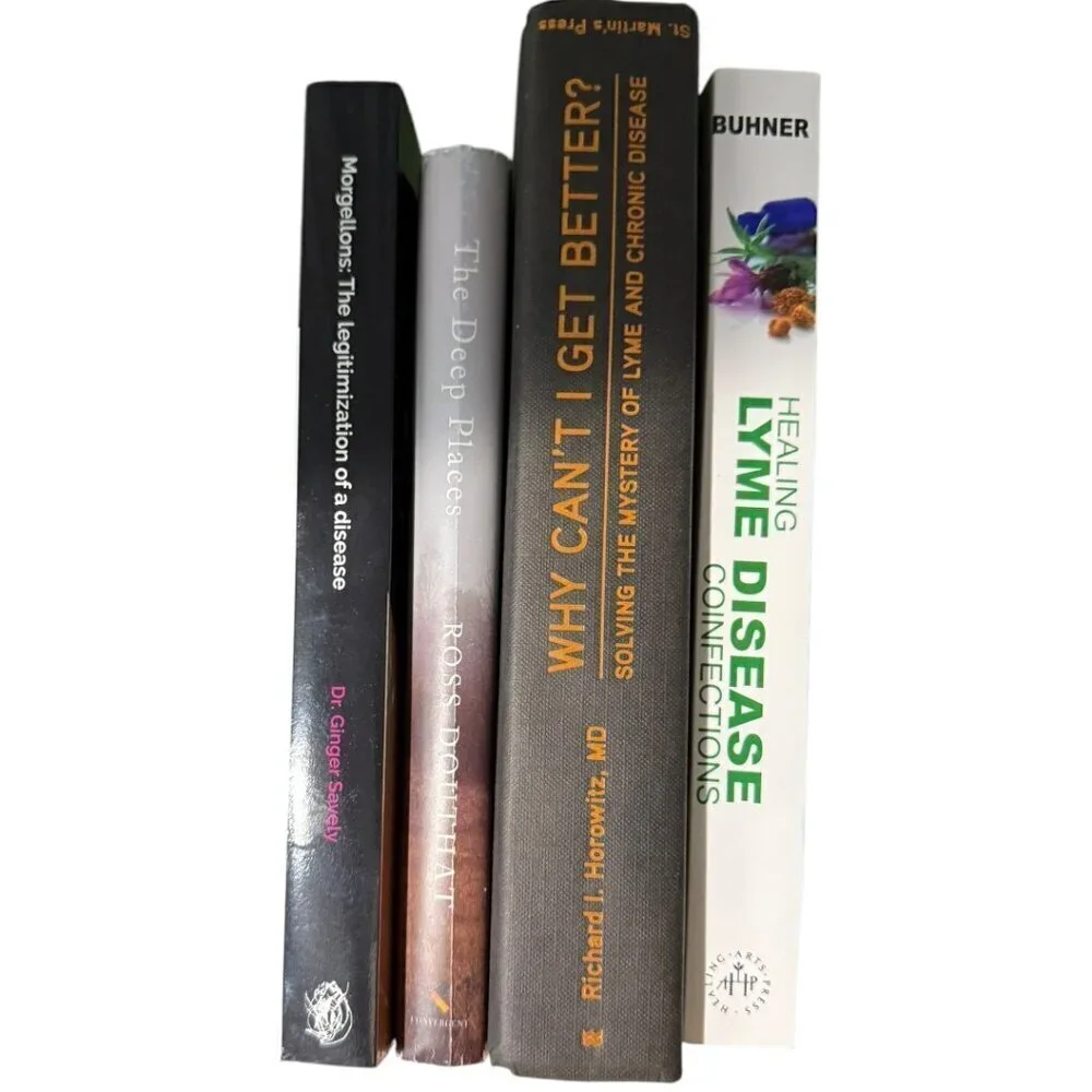SET Of 4 LYME DISEASE BOOKS tickborne illness -Buhner, Horowitz, Douthat, Savely
